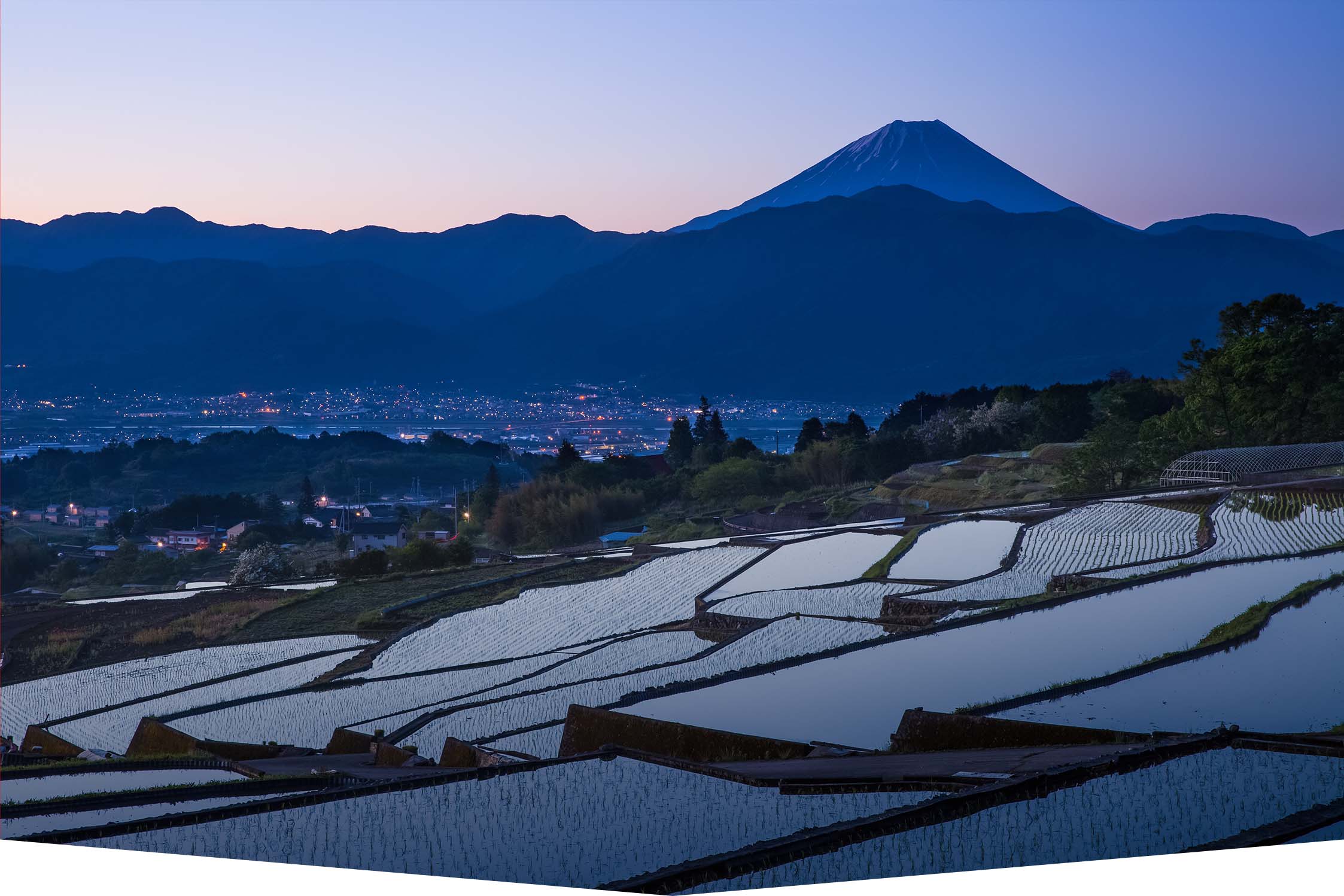 富士山と山梨の風景
